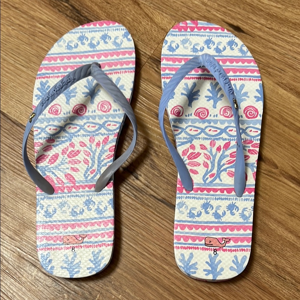 Vineyard Vines Flip Flops, size 8, NWOT